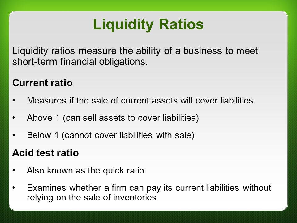 Financial ratio liquidity explained trading forex leverage forex profit